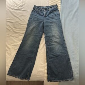 J. Crew High-Rise Blue Denim Trousers